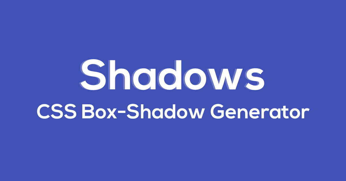 Shadows cover image