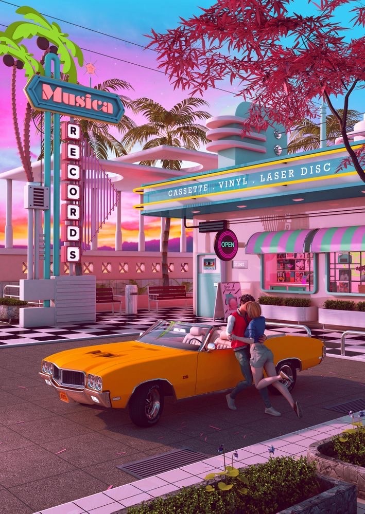 Tumblr example of 80's aesthetics