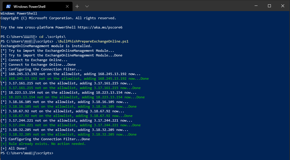 GitHub - kruglikdenis/BullPhishPrepareExchangeOnline: Powershell script ...