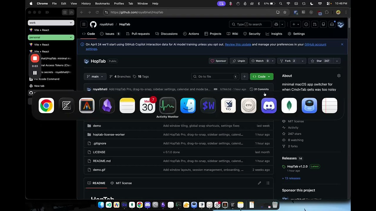 HopTab Demo