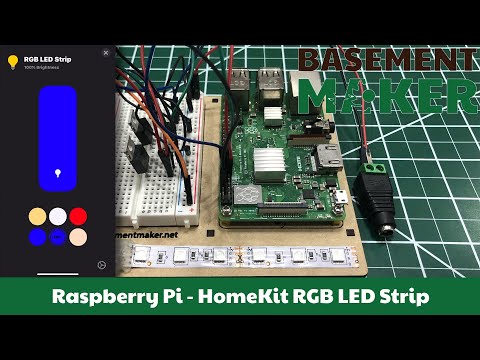 Raspberry Pi Controlling RGB LED Strip Lights (12v) (Updated)