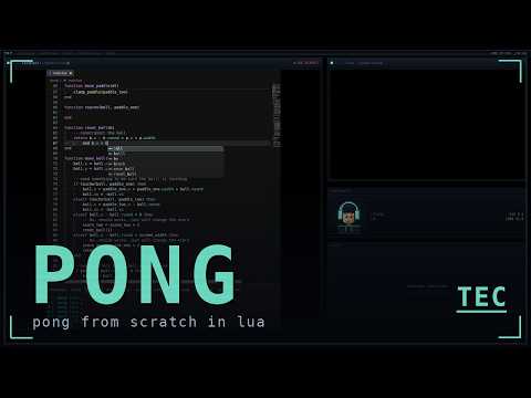 Let's make a pong game