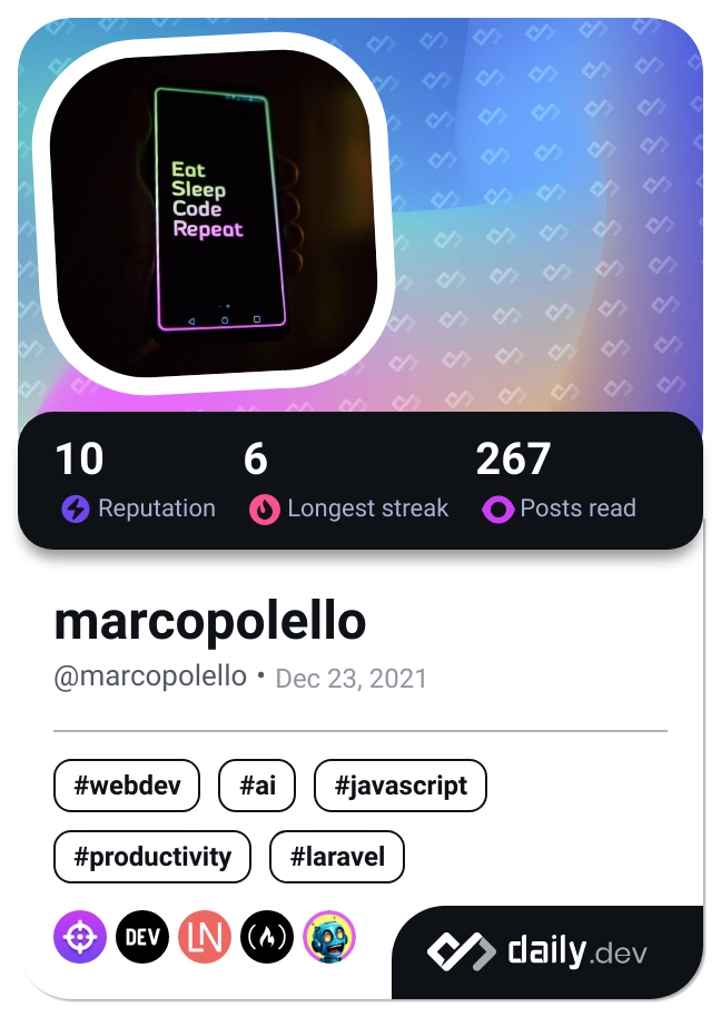 marcopolello's Dev Card