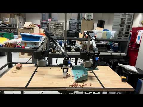 Human-free automatic data collection for dual-arm manipulation