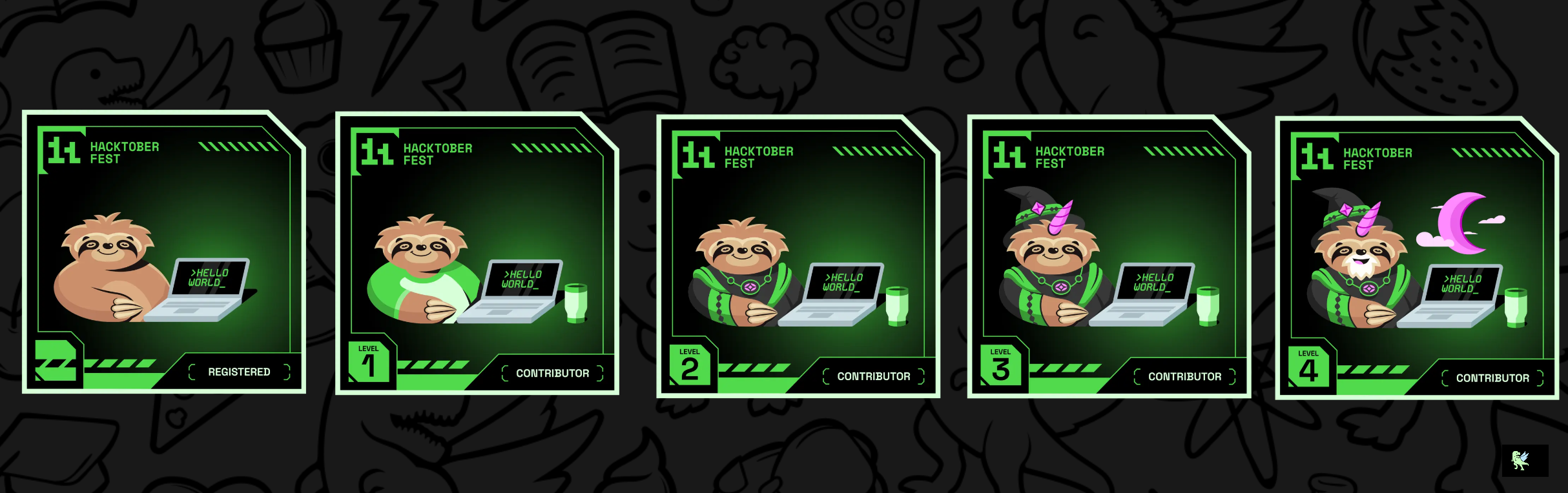 An image of @tanzimkshanto's Holopin badges, which is a link to view their full Holopin profile