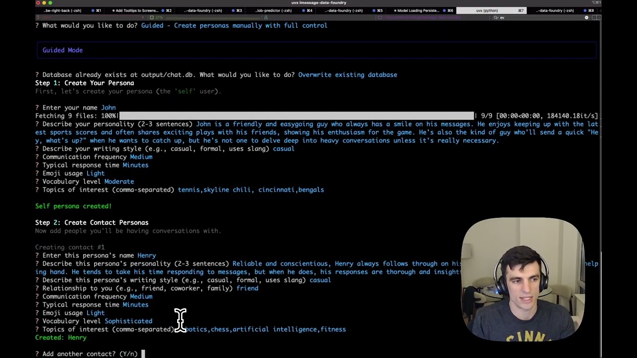 iMessage Data Foundry Demo