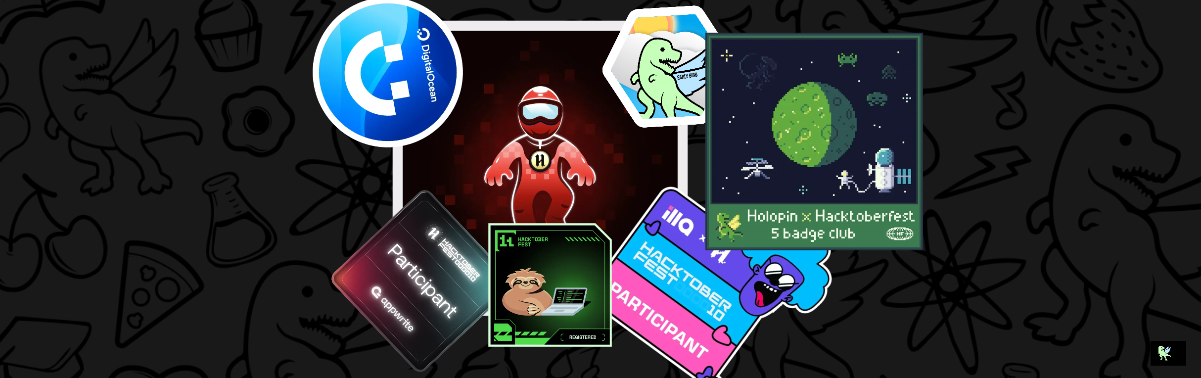 @offpepe's Holopin badges