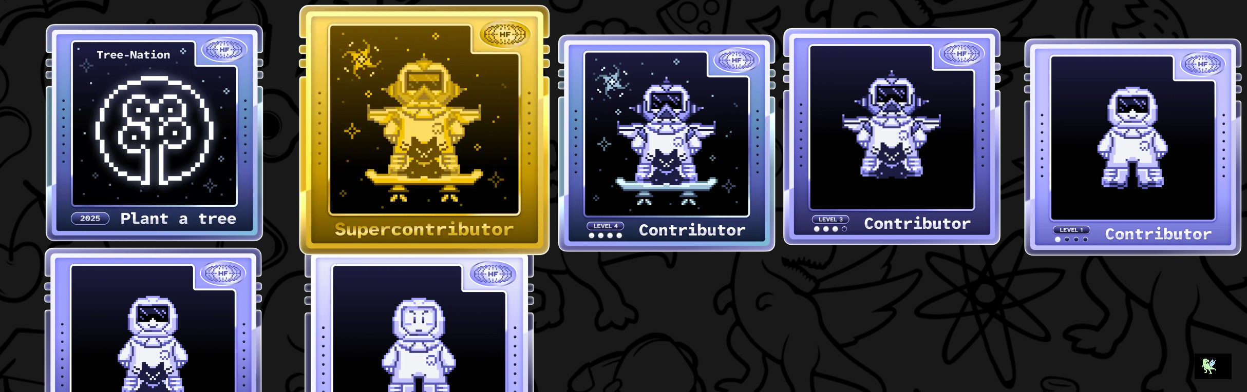 An image of @techwithkishan's Holopin badges, which is a link to view their full Holopin profile