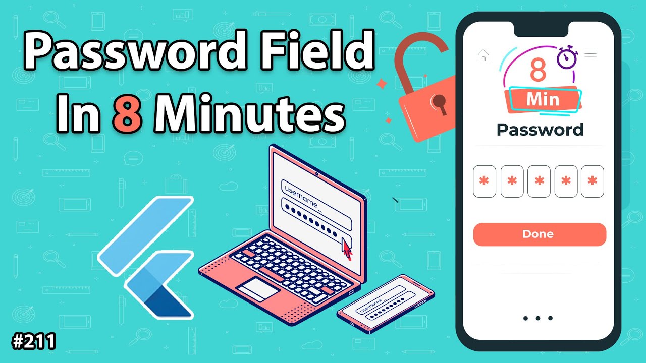 Flutter Tutorial - Password Field In 8 Minutes YouTube video