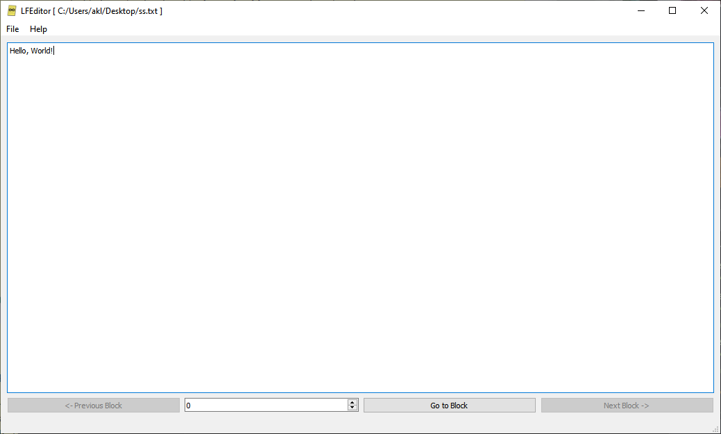 Screenshot of editor interface