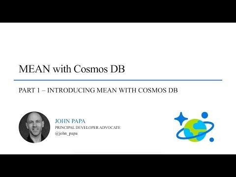 MEAN and Cosmos DB - Part 1