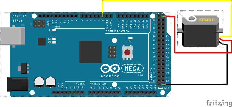 Verbindung Servo Motor mit Arduino für MobiFlight Konfiguration