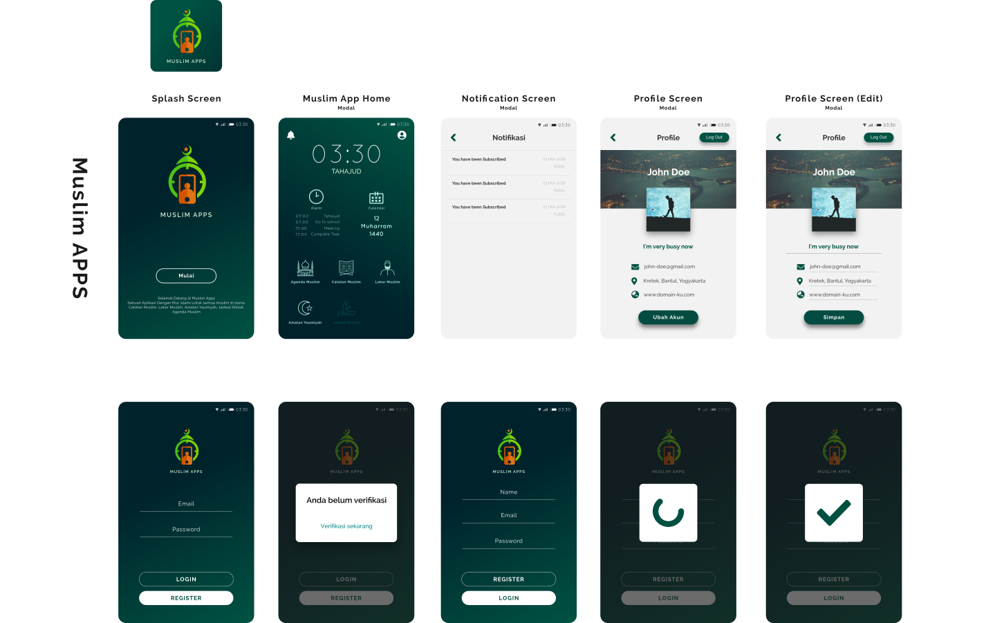 Muslim App UI