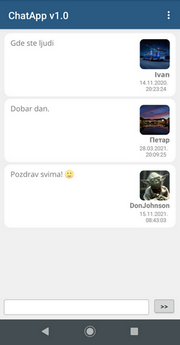 android chat app