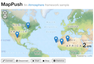 MapPush client screenshot