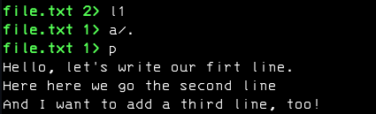 Append command