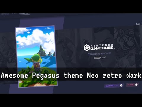 new Pegasus front end theme neo retro dark - it's a great game display for Android devices