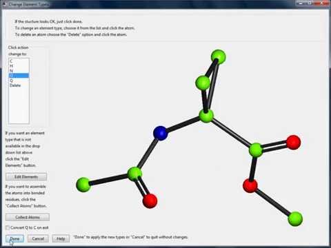 A short video showing CRYSTALS importing data, solving a structure, and refining the model