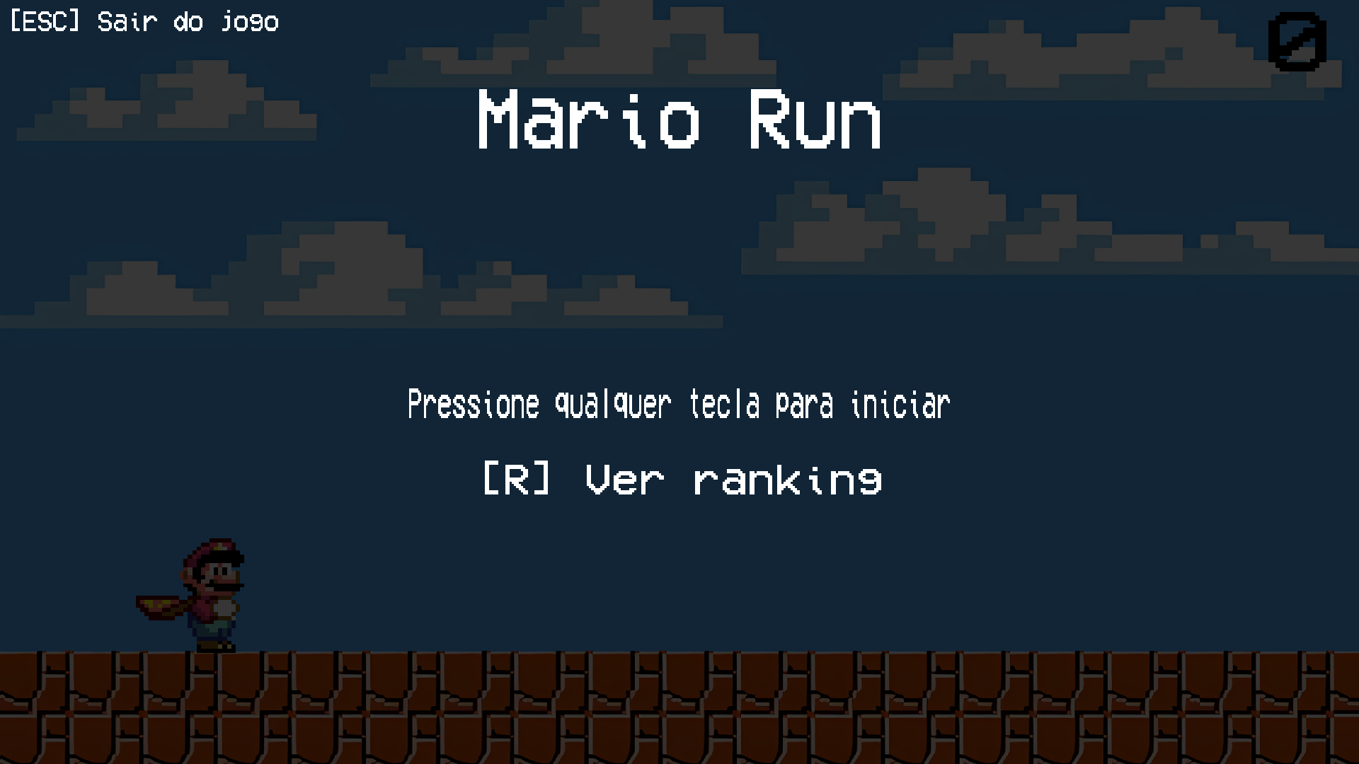 Menu Inicial - MarioRun