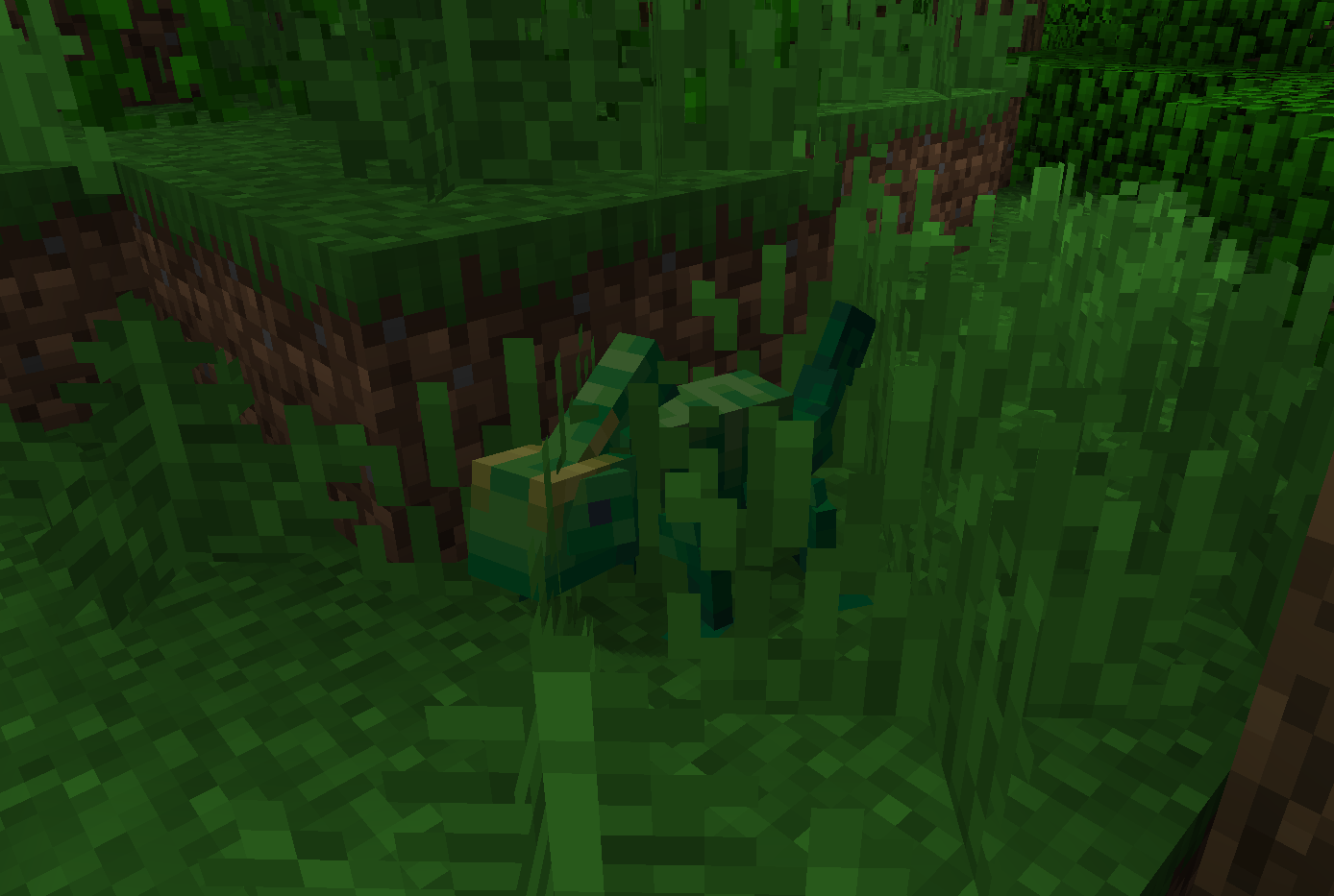 Chameleon in a jungle biome