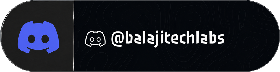 Discord @balajitechlabs