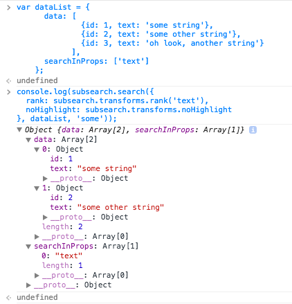 transform output when input is a dataList object