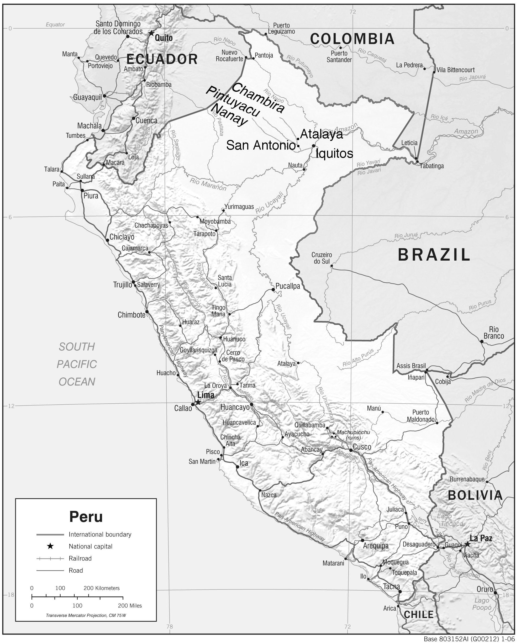 Location of San Antonio de Pintuyacu