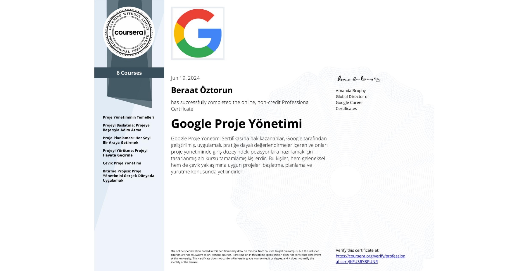 Google Proje Yönetimi