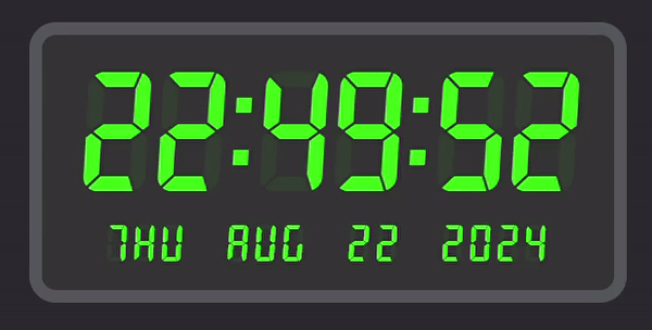 GitHub - luizaki/digital-clock: A simple digital clock made with HTML ...