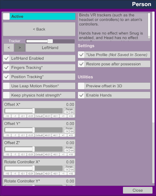 Trackers Screen