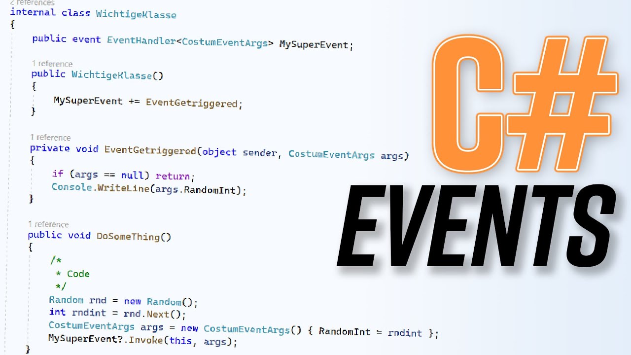 Wie funktionieren Events in C#? Tutorial Deutsch