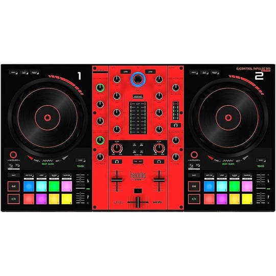 hercules-dj-djcontrol-inpulse-500-limited-edition-2-channel-controller-with-carry-case-red-1