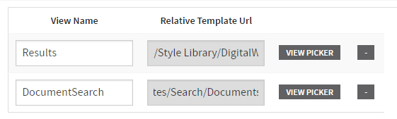 GenericSearchList edit - views