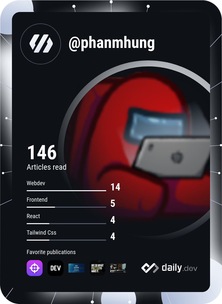 Phan M. Hung's Dev Card