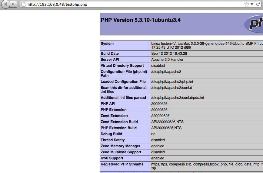 Working PHP5