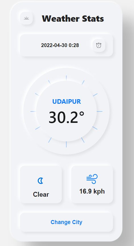 weather app react js project