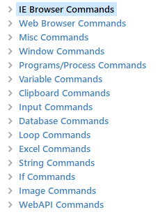 Automation Commands