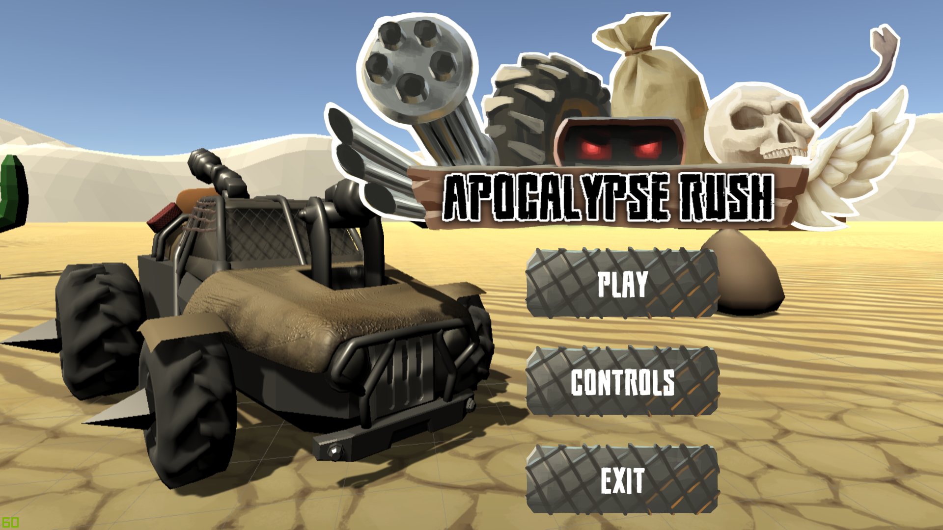 Apocalypse Rush Title Screen