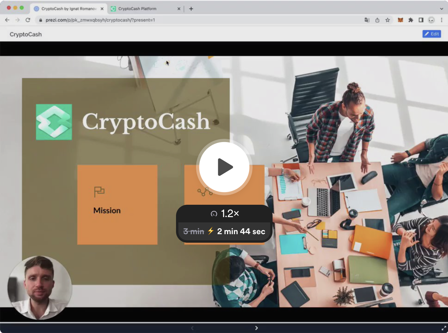 CryptoCash Presentation by Ignat Romanov - Watch Video