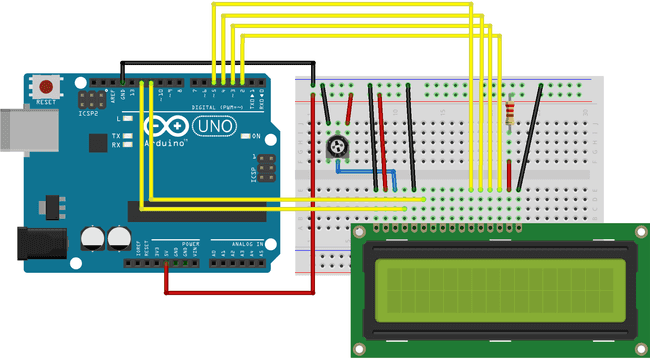 assemble the arduino lcd 