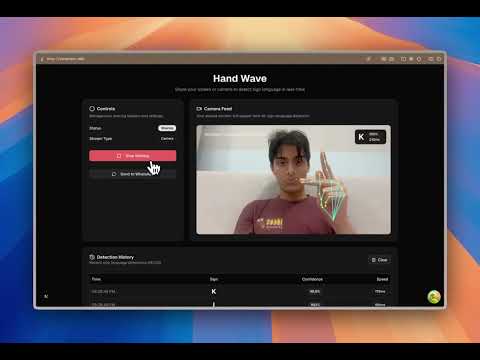 Demo: Hand Wave with Meta AI Glasses