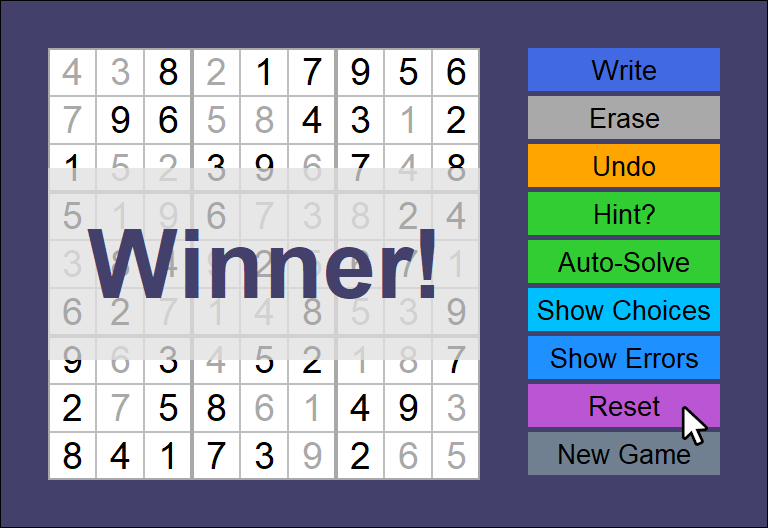 Auto-Solve/Winner