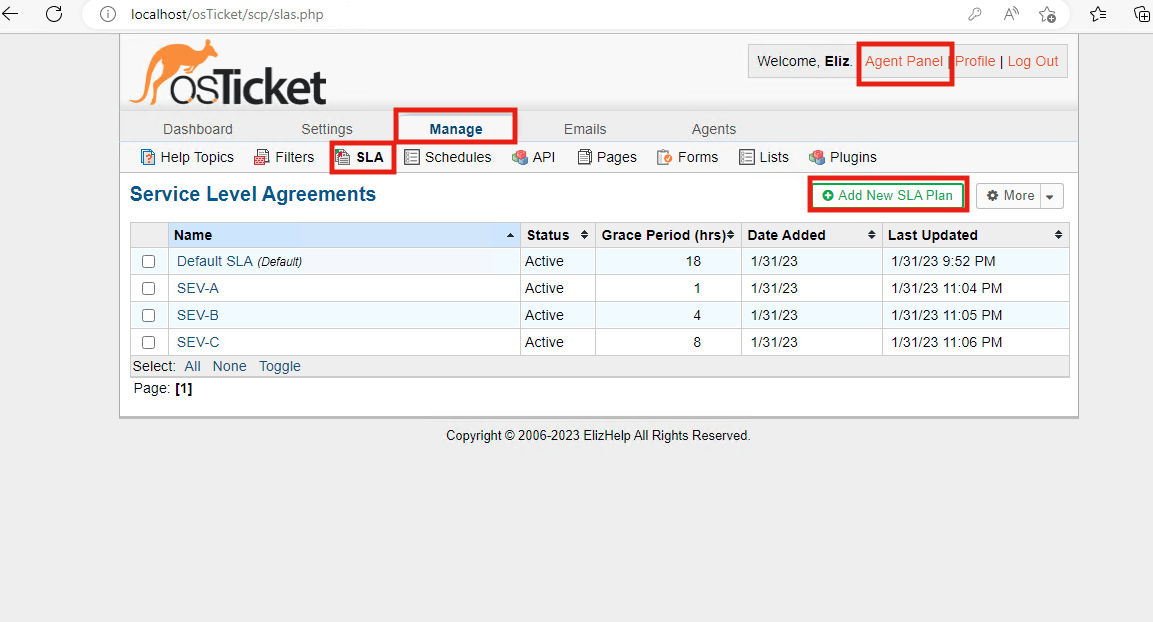 Configure SLAs