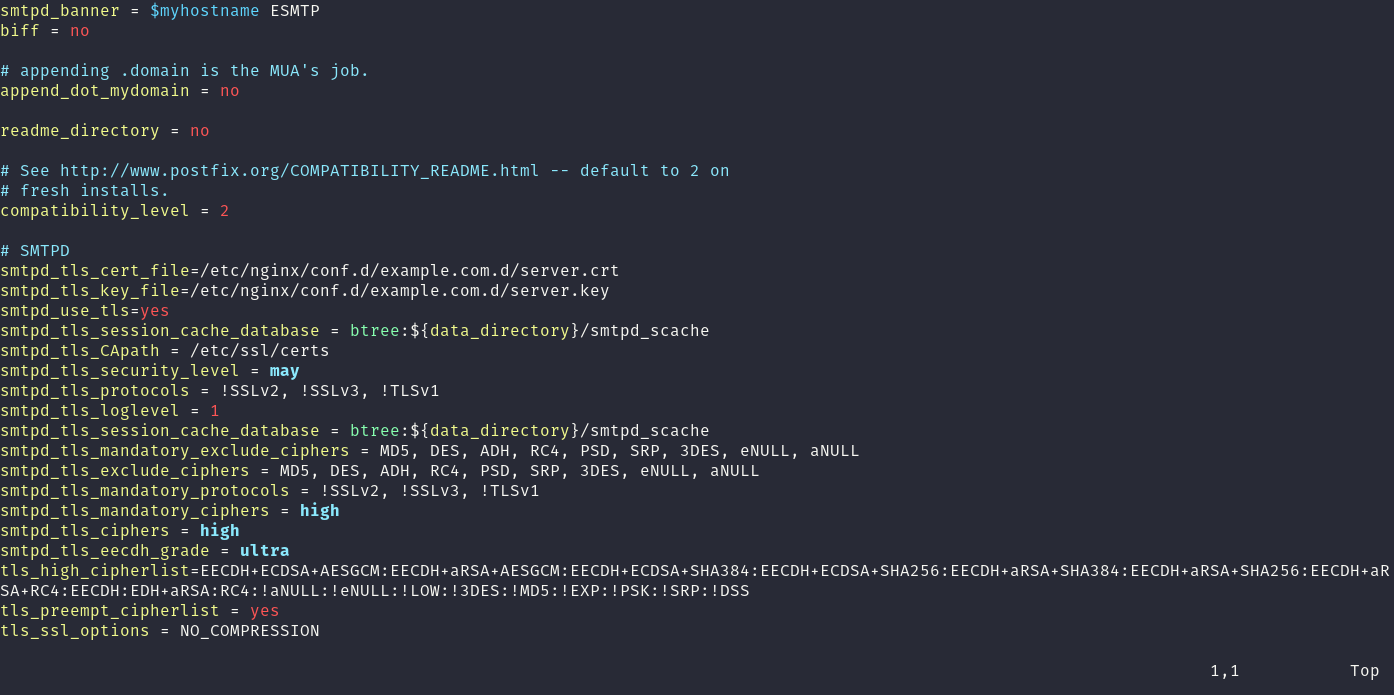 Postfix main