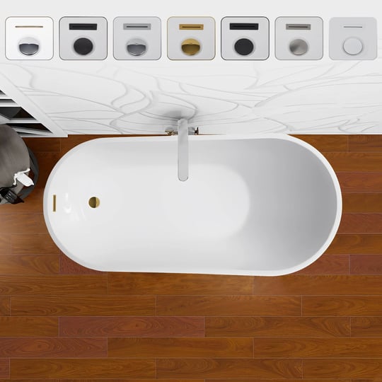 vanity-art-va6522-s-tg-55-x-28-freestanding-acrylic-soaking-bathtub-white-titanium-gold-trim-1