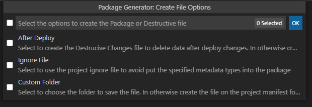 GIT Create Options