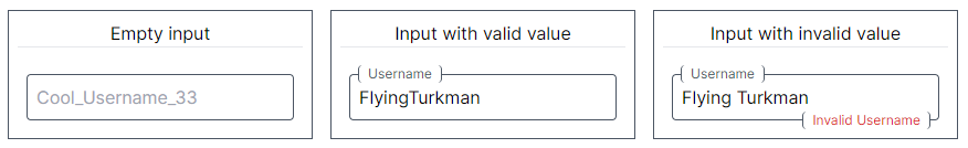 Example Input Component