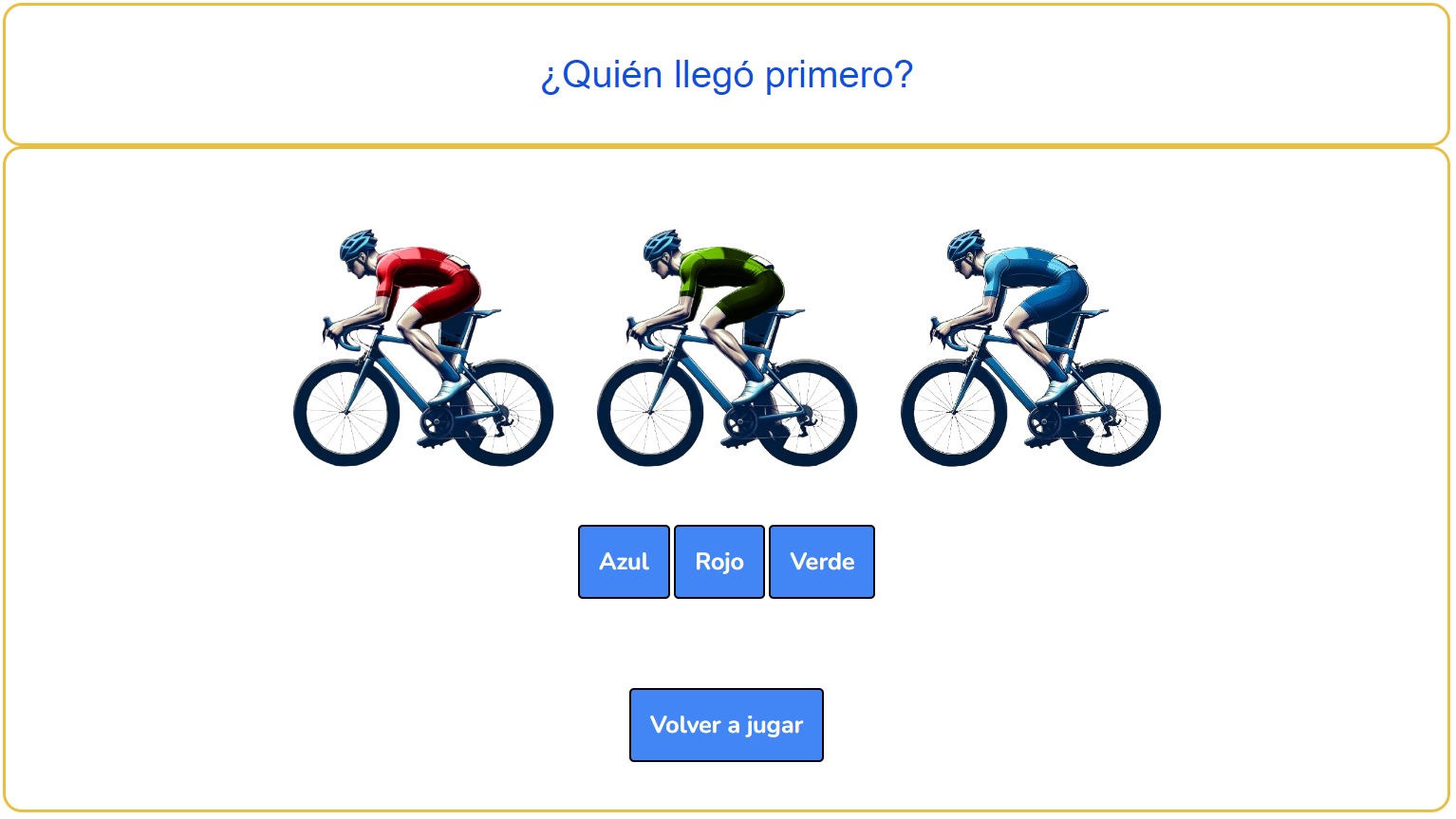 Juego de los Ciclistas