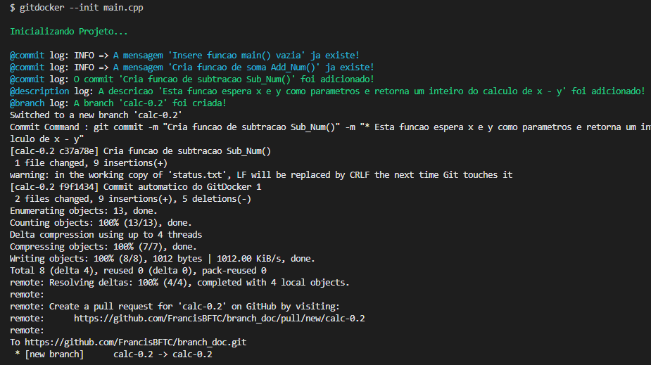 Resultado da branch calc-0.2