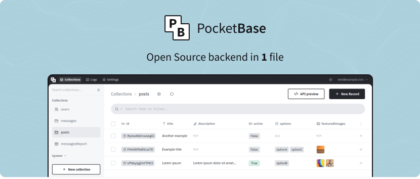 PocketBase - open source backend in 1 file